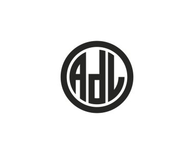 ADL logo tasarım vektör şablonu. ADL
