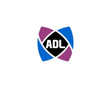 ADL logo tasarım vektör şablonu. ADL