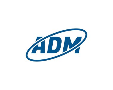 ADM logo tasarım vektör şablonu. ADM