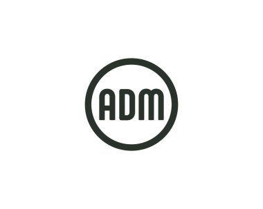 ADM logo tasarım vektör şablonu. ADM