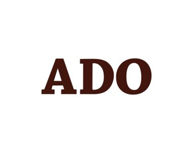 ADO logo tasarım vektör şablonu. ADO