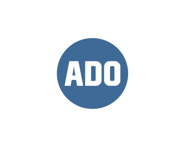 ADO logo tasarım vektör şablonu. ADO