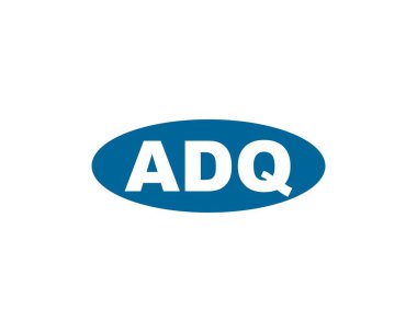 ADQ logo tasarım vektör şablonu. ADQ