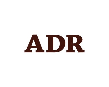 ADR logo tasarım vektör şablonu. ADR