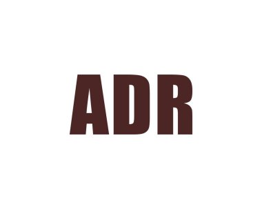 ADR logo tasarım vektör şablonu. ADR