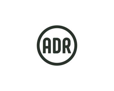 ADR logo tasarım vektör şablonu. ADR