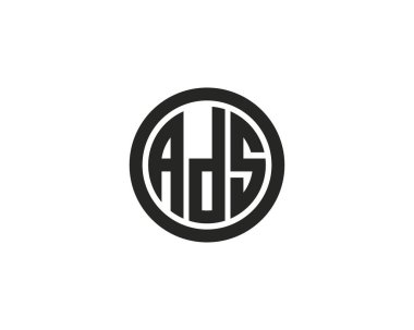 ADS logo tasarım vektör şablonu. ADS