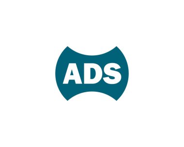 ADS logo tasarım vektör şablonu. ADS