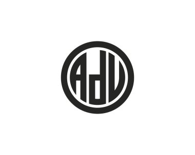 ADU Logo tasarım vektör şablonu. ADU