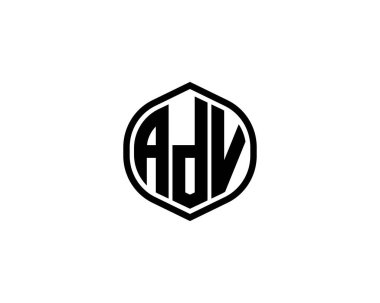 ADV logo tasarım vektör şablonu. ADV