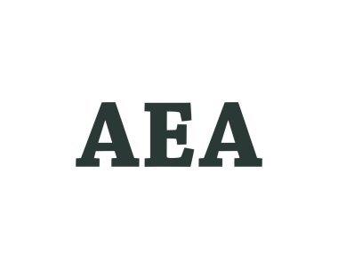 AEA logo tasarım vektör şablonu. AEA