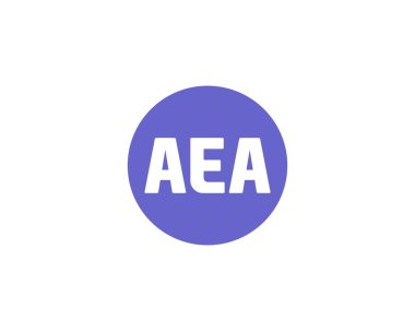 AEA logo tasarım vektör şablonu. AEA