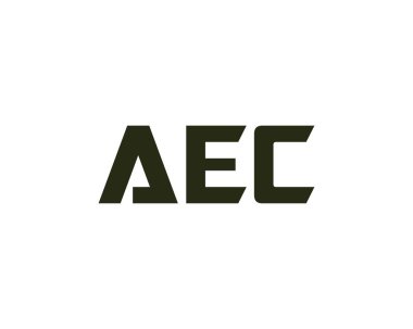 AEC logo tasarım vektör şablonu. AEC