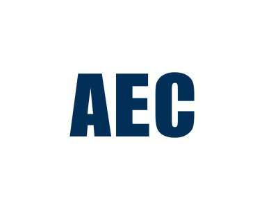 AEC logo tasarım vektör şablonu. AEC