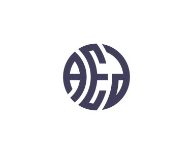 AED logo tasarım vektör şablonu. AED
