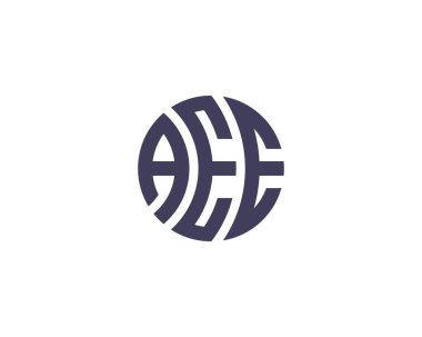 AEE logo tasarım vektör şablonu. AEE