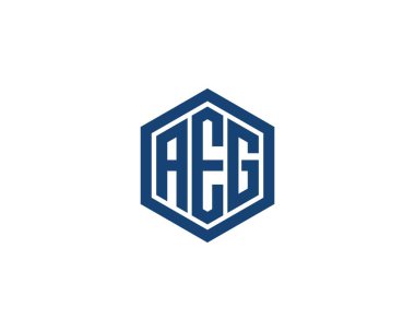 AEG logo tasarım vektör şablonu. AEG