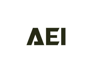AEI logo tasarım vektör şablonu. AEI