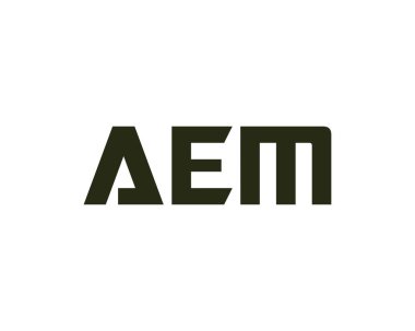 AEM logo tasarım vektör şablonu. AEM