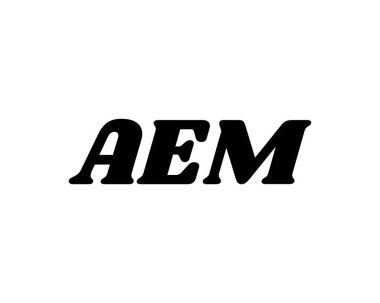 AEM logo tasarım vektör şablonu. AEM