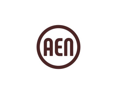 AEN logo tasarım vektör şablonu. AEN