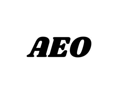 AEO Logo tasarım vektör şablonu. AEO