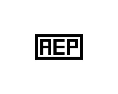 AEP logo tasarım vektör şablonu. AEP