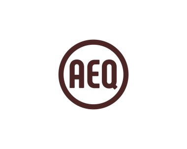 AEQ logo tasarım vektör şablonu. AEQ
