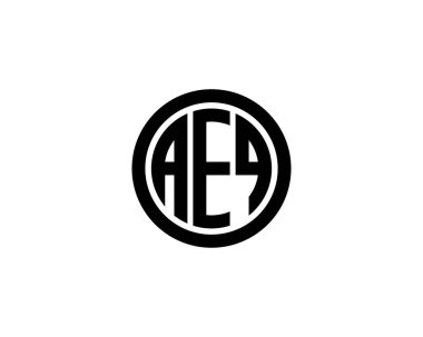 AEQ logo tasarım vektör şablonu. AEQ
