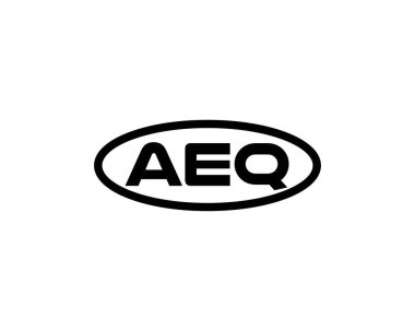 AEQ logo tasarım vektör şablonu. AEQ