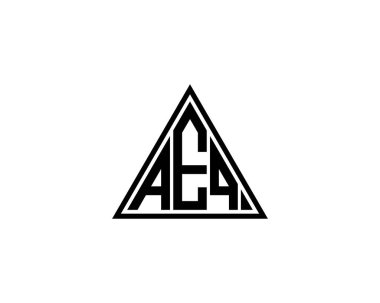 AEQ logo tasarım vektör şablonu. AEQ