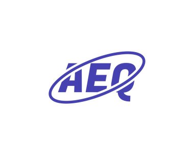 AEQ logo tasarım vektör şablonu. AEQ