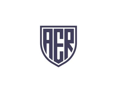 AER logo tasarım vektör şablonu. AER