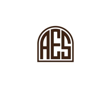 AES logo tasarım vektör şablonu. AES