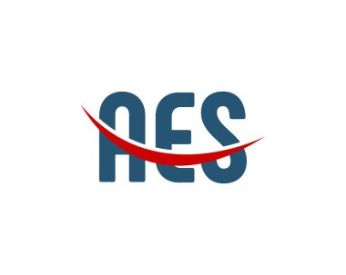 AES logo tasarım vektör şablonu. AES