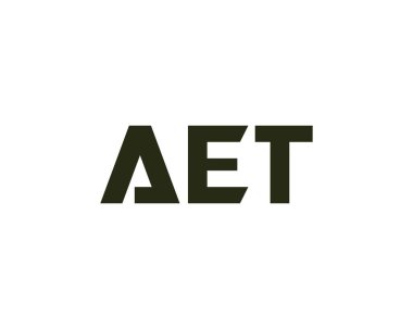 AET logo tasarım vektör şablonu. AET
