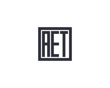 AET logo tasarım vektör şablonu. AET