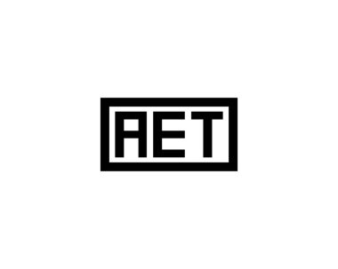 AET logo tasarım vektör şablonu. AET