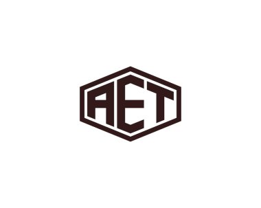 AET logo tasarım vektör şablonu. AET