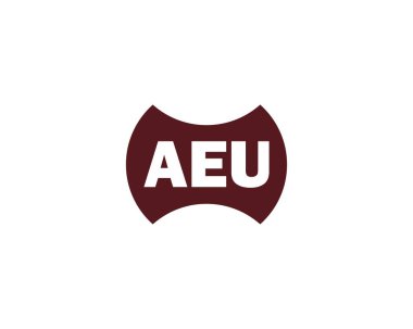 AEU logo tasarım vektör şablonu. AEU