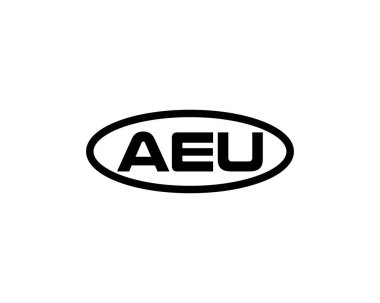 AEU logo tasarım vektör şablonu. AEU