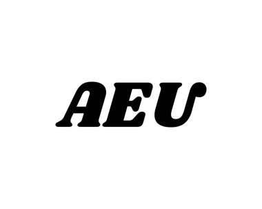 AEU logo tasarım vektör şablonu. AEU
