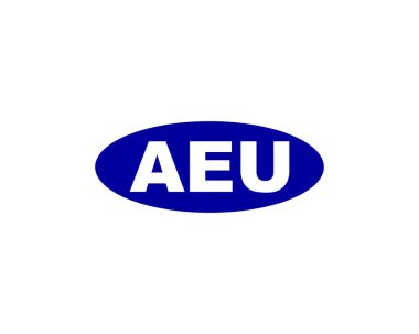 AEU logo tasarım vektör şablonu. AEU
