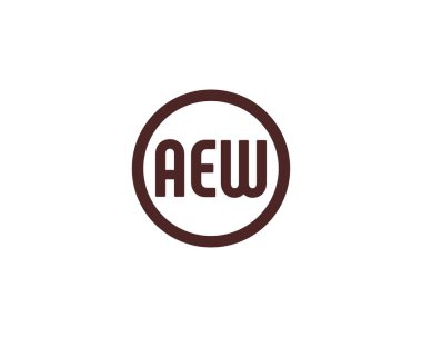 AEW logo tasarım vektör şablonu. AEW