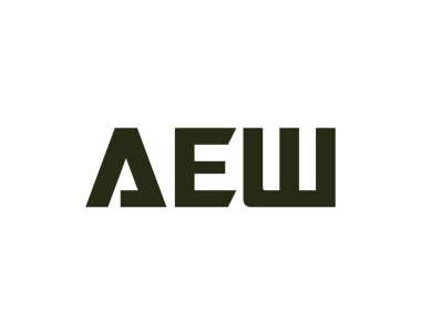 AEW logo tasarım vektör şablonu. AEW