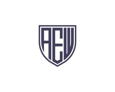AEW logo tasarım vektör şablonu. AEW