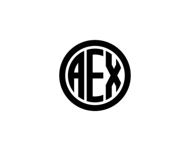AEX Logo tasarım vektör şablonu. AEX