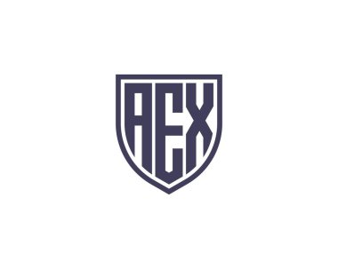 AEX Logo tasarım vektör şablonu. AEX