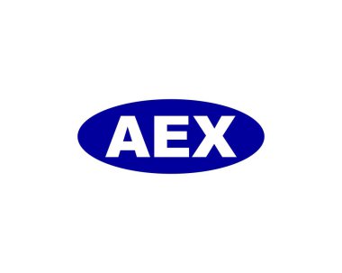 AEX Logo tasarım vektör şablonu. AEX