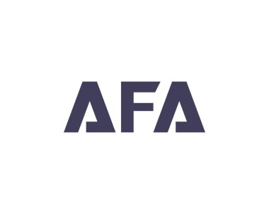 AFA Logo tasarım vektör şablonu. AFA